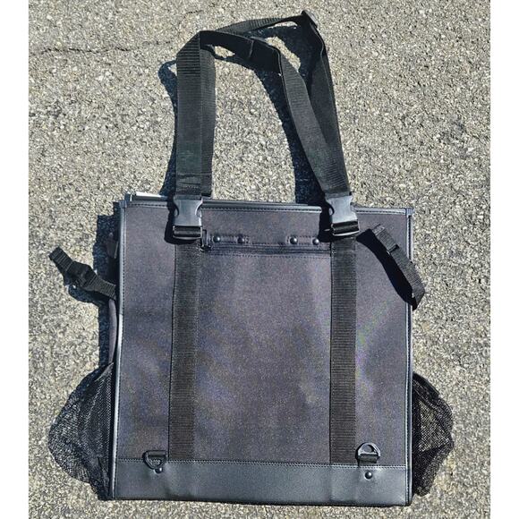 Alvin Prestige Black BackPack Easel Art Bag Side Mesh Pockets NWT - Picture 3 of 7